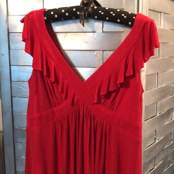 Sleeveless red dress - Picture 2 of 11